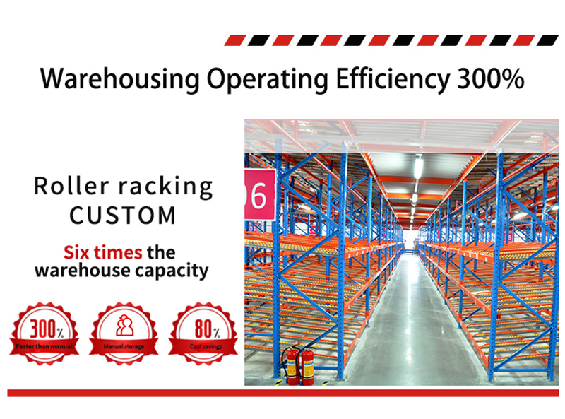 Roller Racking CUSTOM —— Warehousing Operating fficiency 300%