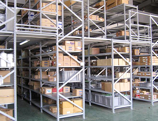 shelving supported mezzanine