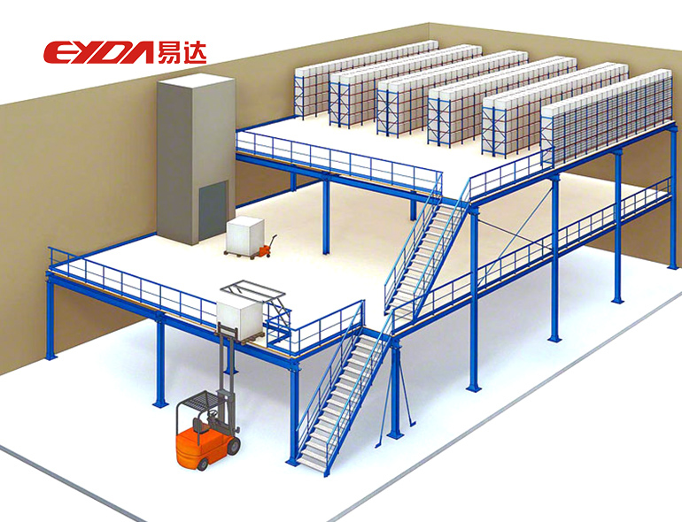 Warehouse Steel Shelf Supported Mezzanine Systems
