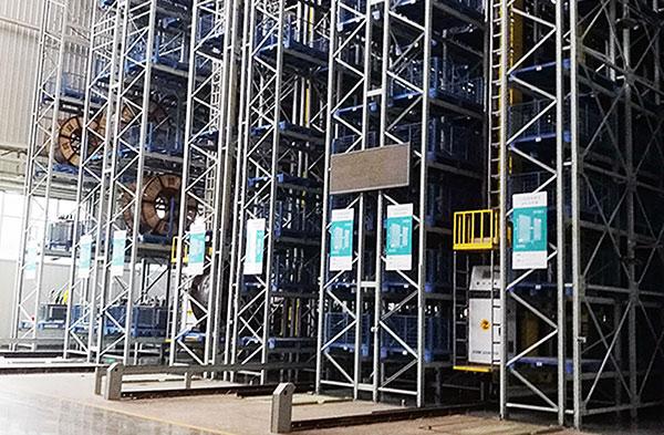 What should be done if the column of ultra-high automated racking of asrs system is not straight?