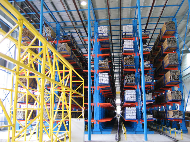 Automatic cantilever rack, reduce cost and increase efficiency 5-8 times