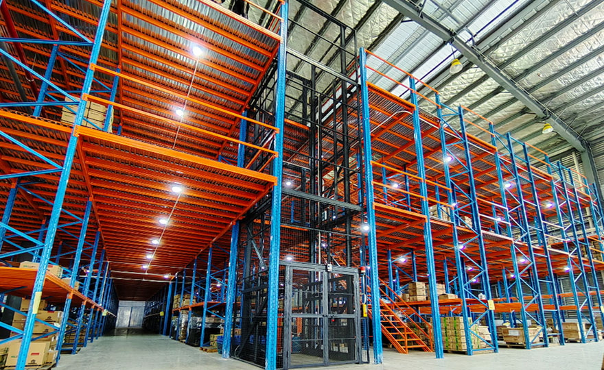 Is there any way to move the goods to the second floor? Warehouse heavy rack company analysis
