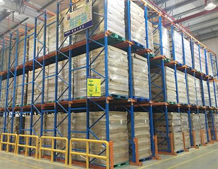 Apra through warehouse rack