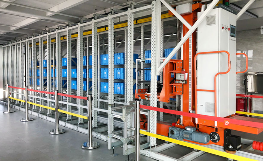 Eyda company automated warehouse rack new sample library commissioning completed, welcome to visit and exchange