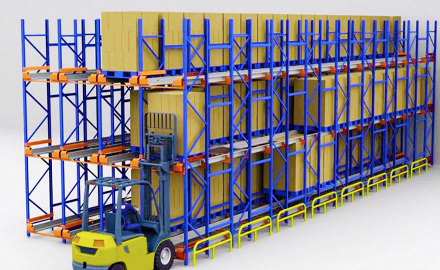 Cold storage rack forklift channel is generally wide？