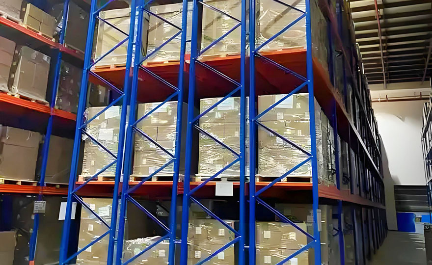 What are the types of dense storage models for tobacco warehouse shelves?