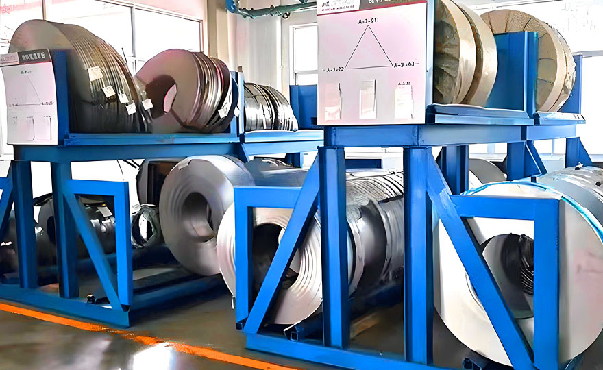 Factory round steel shelves with customizable specifications for load-bearing capacity