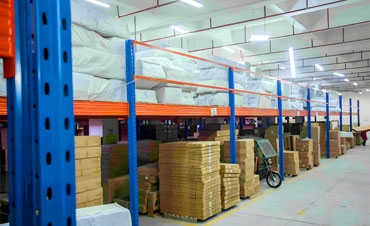 Seven-link packaging mezzanine floor