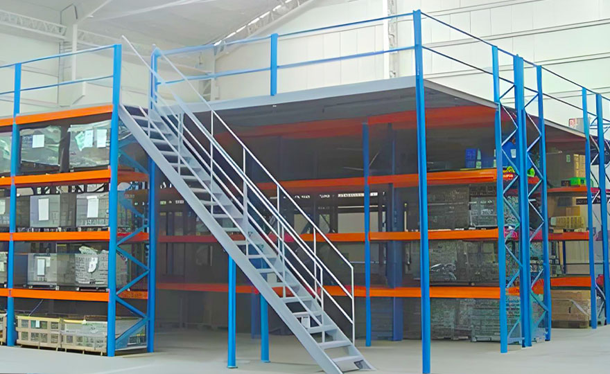 Is the combined design of pallet racks and attic platforms more cost-effective?