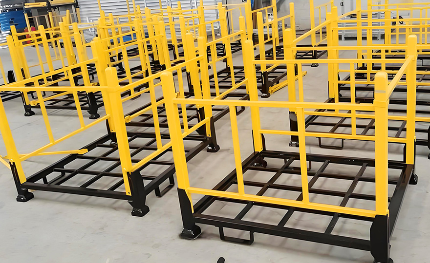 Is the price of the stacker rack lower than that of the warehouse-style heavy-duty shelving?
