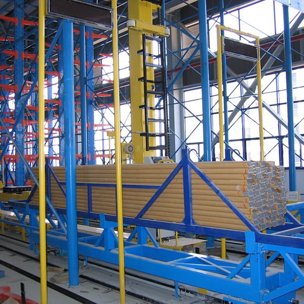 Can the cantilever rack be stored and retrieved with a forklift?