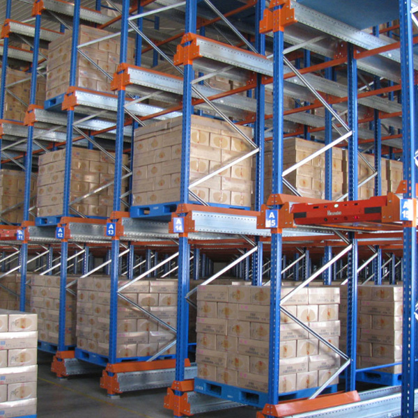 Cold storage warehouse rack