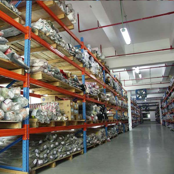 Textile warehouse rack