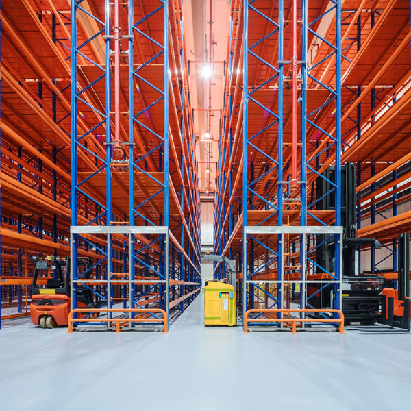 High-rise warehouse rack