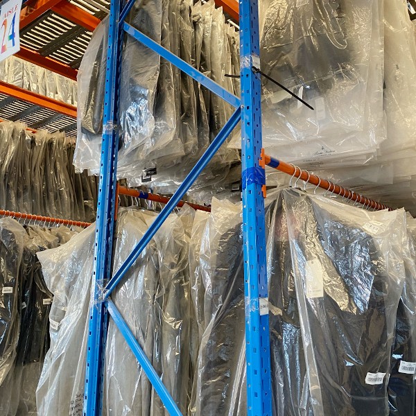 Clothing warehouse rack