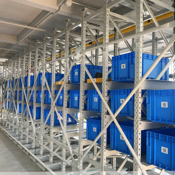 Automated warehouse rack