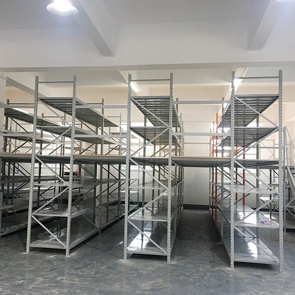 Electronics warehouse shelves