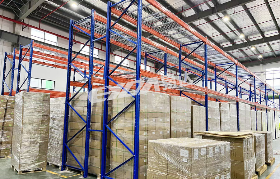 Mesh layer board shelves