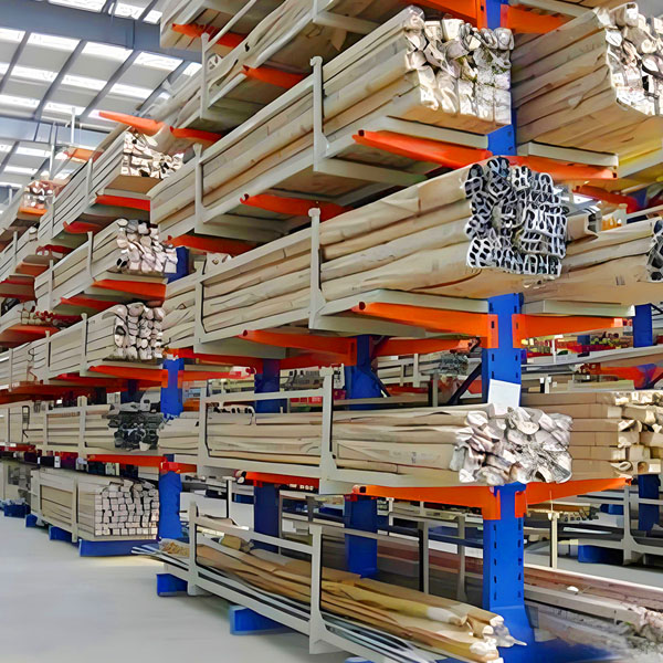 material-specific cantilever storage racks