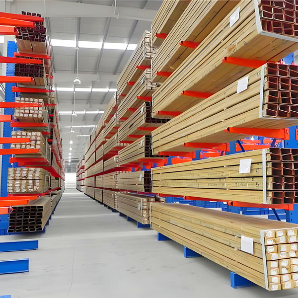 cantilevered heavy-duty shelves