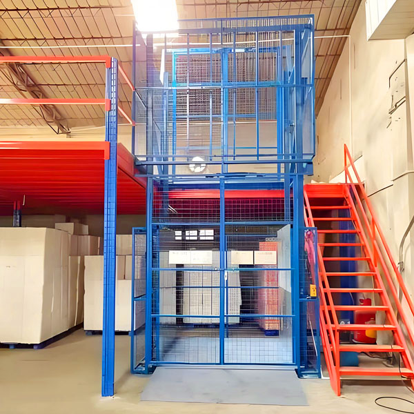 attic-style warehouse storage shelves