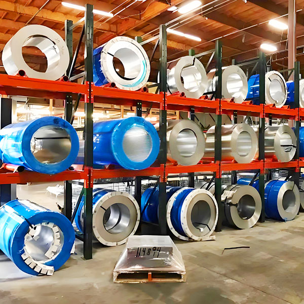 factory large iron coil shelves