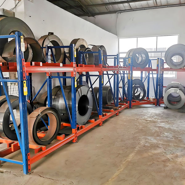 factory large iron coil shelves