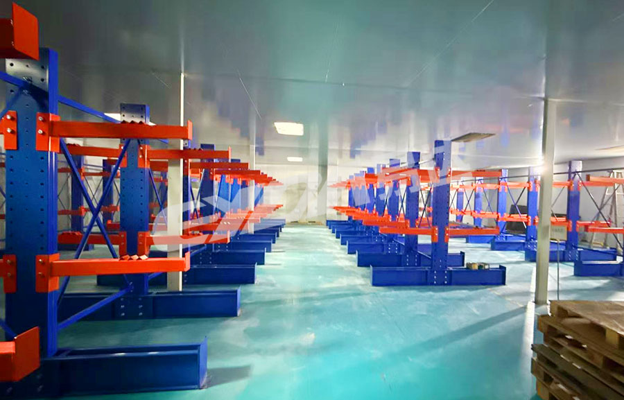 cantilever-type roll material shelf