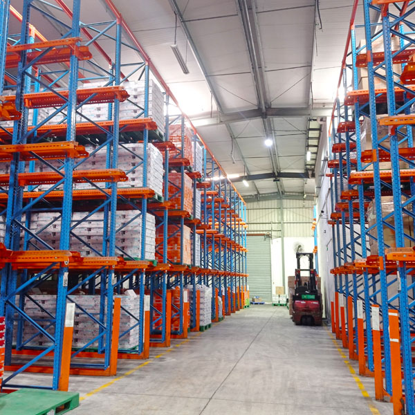 warehouse high-level shelves
