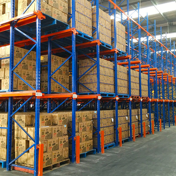 warehouse-style heavy-duty shelves